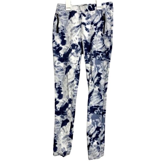 Children’s Place Blue and White Tie Dye Girls Leggings - Picture 1 of 7